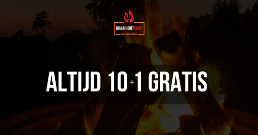 Altijd 10 + 1 gratis bij Braaihoutshop