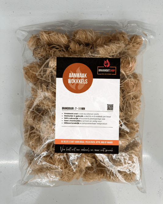 Wokkels - Wood Wool - 100 stuks - Wokkels - Braaihoutshop